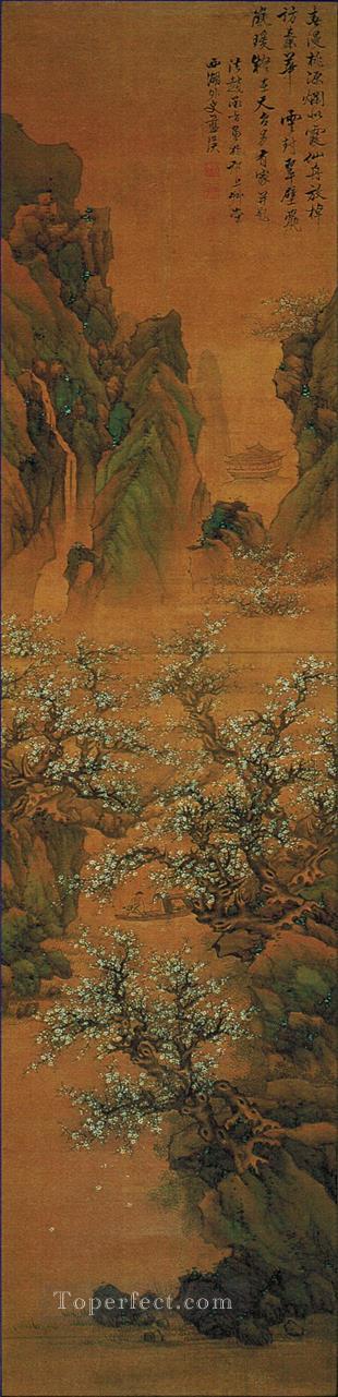 peach forest old China ink Oil Paintings